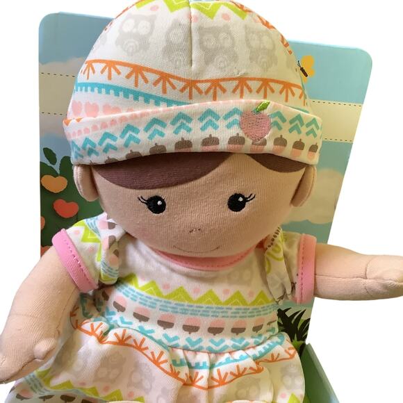 Organic Apple Park Toddler Girl Doll - Removable Clothes - Hypoallergenic - 12" - Picture 4 of 7
